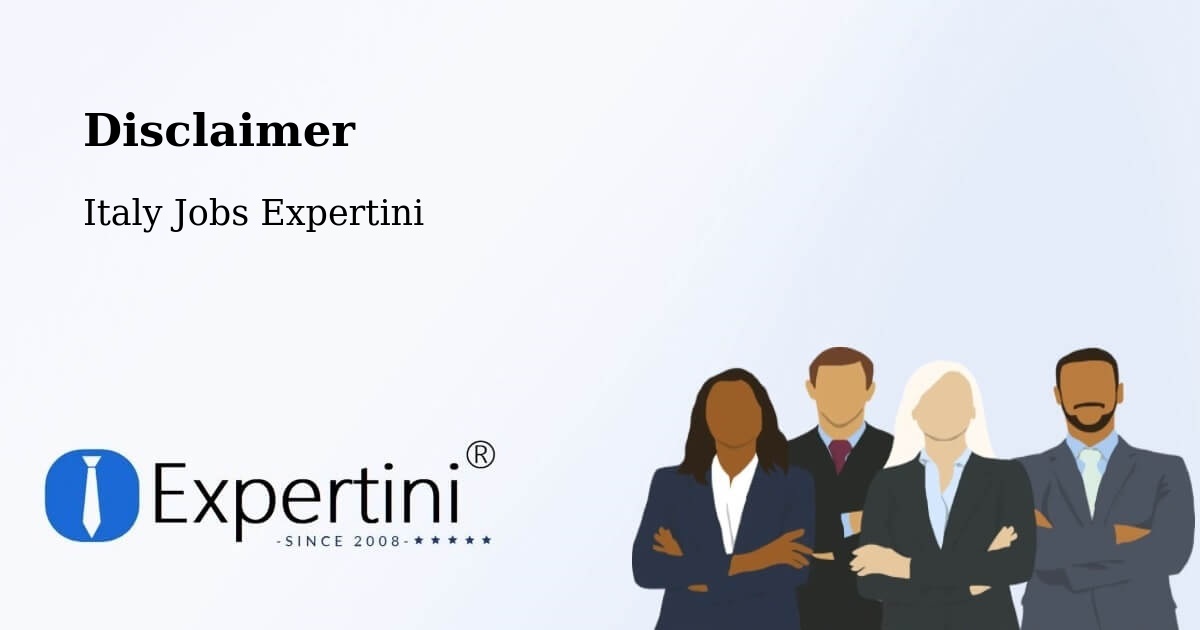 Disclaimer – Samolaco - Italy Jobs Expertini